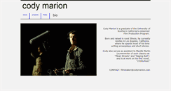 Desktop Screenshot of codymarion.com